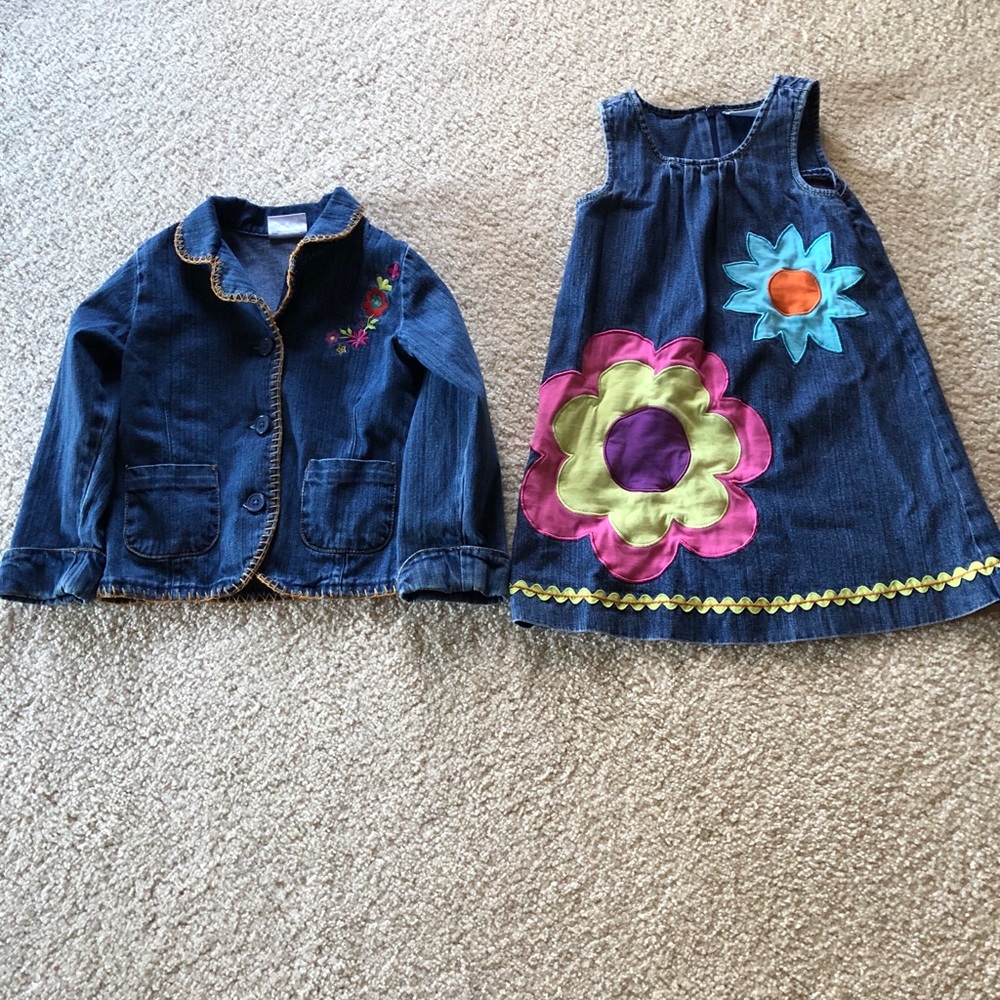 Girls 5 Hanna Andersson Jean Jumper & Jacket